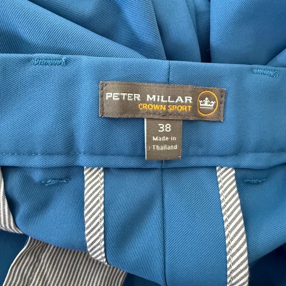 Peter Millar Crown Sport Salem Performance Golf Short Men's Size 38 Blue Classic - Picture 6 of 12